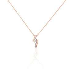 Collier Melina Or Rose Vrille Diamants
