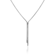 Collier Acier Maille Pop Corn Cravate - Sautoirs Femme | Marc Orian