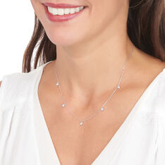 Collier Or Blanc Arige Diamants - Parure de mariage Femme | Marc Orian