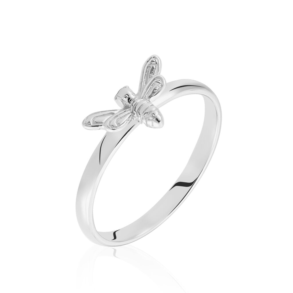 Bague Argent Rhodie Lamia Abeille Fadfbw0879l Marc Orian