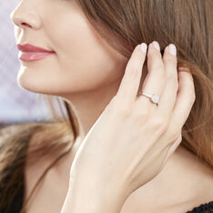 Bague Serena Or Blanc Diamants - Bagues Fian&ccedil;ailles Femme | Marc Orian