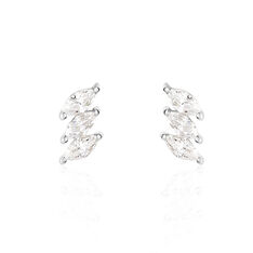 Boucles D'Oreilles Edma Or Blanc