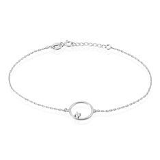 Bracelet Argent Rhodie Aurelie Cercle Oxyde