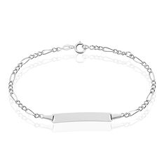 Bracelet Identite Bebe Or Blanc Erell