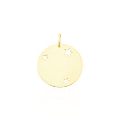Pendentif Or Jaune Pastille Gravable