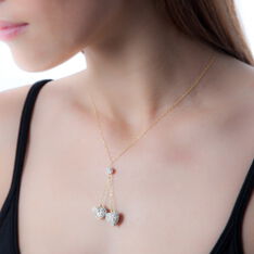 Collier Or Jaune C?Urs Et Strass 45cm - Colliers Femme | Marc Orian