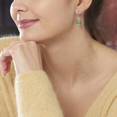 Boucles D'Oreilles Plaque Or Veina