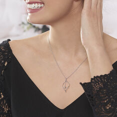 Collier Sabine Argent Rhodie Losange - Colliers Femme | Marc Orian