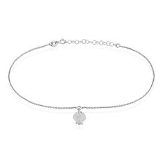 Chaine De Cheville Argent Rhodie Zelia Coquille St Jacques