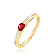 Bague Julia Or Bicolore Et Rubis