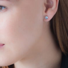 Boucles D'Oreilles Or Et Topaze