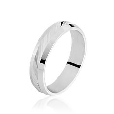 Alliance Argent Rhodie Fantaise - Alliances Homme | Marc Orian