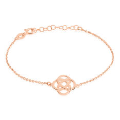 Bracelet Argent Rose Ettie Fleur Ajouree