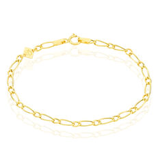 Bracelet Or Jaune Maille Alternee Esma