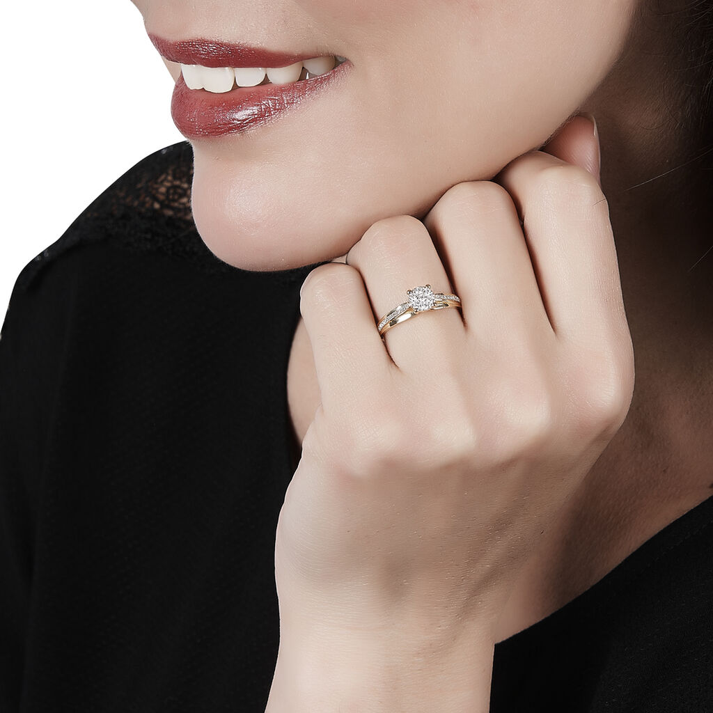Bague Kate Or Jaune Et Diamant B3dfjdw384h Marc Orian