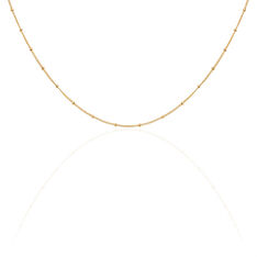 Collier Plaque Or Liza Chaine Boules - Colliers Femme | Marc Orian