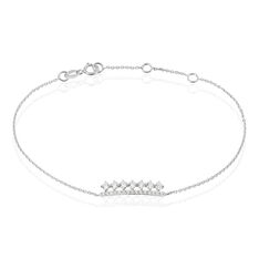 Bracelet Elma  Or Blanc Et Oxyde