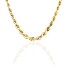 Collier Or Bicolore Maille Corde Et Venitienne - Chaines Femme | Marc Orian