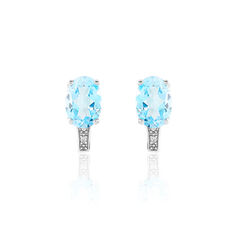 Boucles D'Oreilles Erika Or Blanc