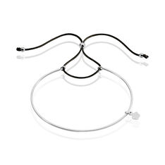 Bracelet Jonc Argent Rhodie Gina