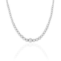 Collier Argent Rhodie Boule