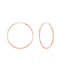 Creoles Argent Rose Flexibles