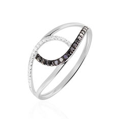 Bague Or Blanc Timea Goutte Croisee