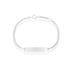 Identite Bebe Or Blanc Bismark Rectangulaire