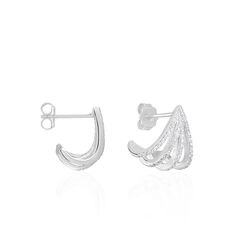 Creoles Argent Rhodie Isalia Oxyde