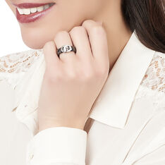 Bague Argent Et Ceramique