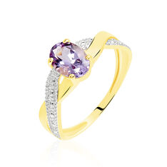 Bague Or Jaune Candice Amethyste