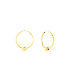 Creoles Or Jaune Anaell 16mm