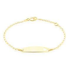 Bracelet Identite Bebe Or Jaune Faiza - Gourmettes Enfant | Marc Orian