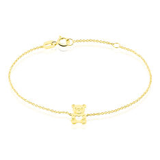 Bracelet Carmin Or Jaune Ours