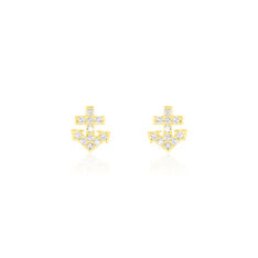 Boucles D'Oreilles Or Jaune Marisa Puces