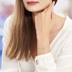 Bracelet Plaque Or Jaune Laora