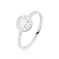 Bague Or Blanc Ninon Oxydes - Bagues Fian&ccedil;ailles Femme | Marc Orian