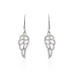 Boucles D'Oreilles Argent Rhodie Tila Aile