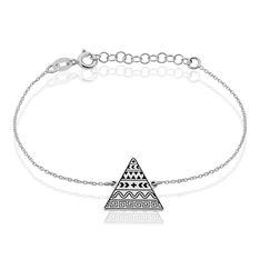 Bracelet Argent Rhodie Mexik