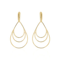 Boucles D'Oreilles Plaque Or