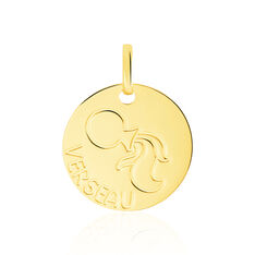 Pendentif Or Jaune Zodiaque Verseau