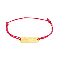 Bracelet Or Jaune Famille Pastille