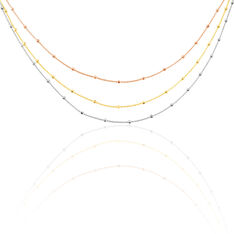 Collier Argent Clorinthe Triple Chaines