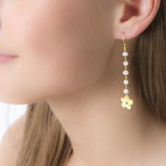 Boucles D'Oreilles Argent Perle Culture