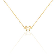 Collier So Trendy Plaque Or Papillon