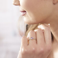 Bague Or Et Amethyste