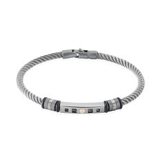 Bracelet Jourdan Acier Cable Vis Or