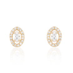 Boucles D'Oreilles Plaque Or