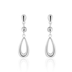 Boucles D'Oreilles Acier Goutte Ajouree