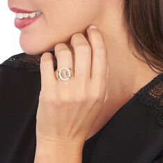 Bague Or Jaune Daniyah Cercles Diamants